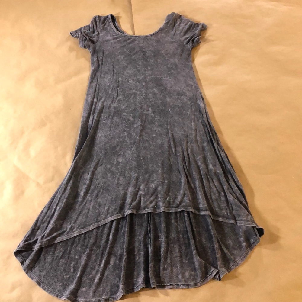 Gray High-Low T-shirt Dress